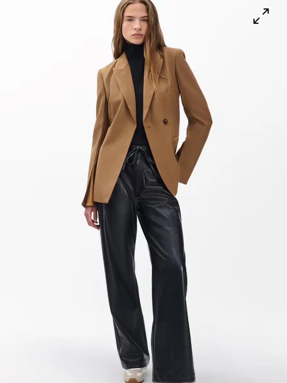 Rag & Bone Margaret Tuxedo Tailored Camel Blazer Classic Single-Breasted Jacket